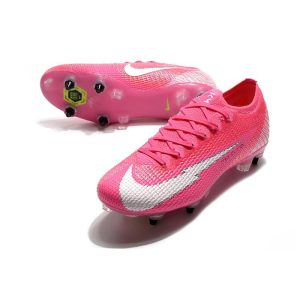 Kopačky Pánské Nike Mercurial Vapor XIII Elite SG AC Mbappé Pink – Pink Bílý Černá